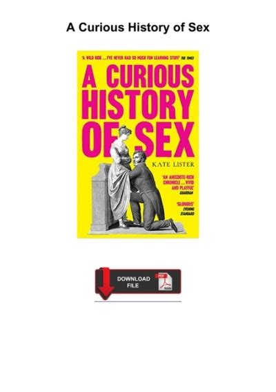Download⚡️ Pdf ️a Curious History Of Sex