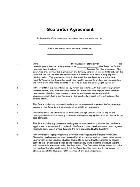 Course evaluation forms & samples. Guarantor Agreement Form - 16 Free Templates in PDF, Word ...