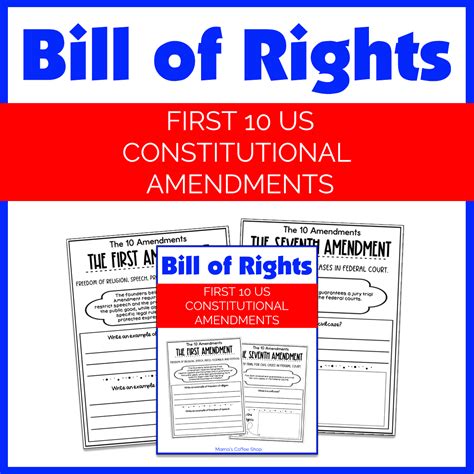 Bill Of Rights First 10 Us Constitutional Amendments Mamas Coffee