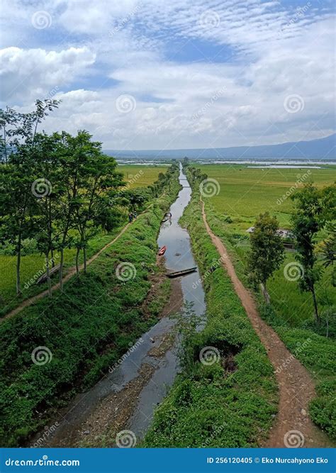 Kali Panjang River from Ambarawa Indonesia Stock Image - Image of