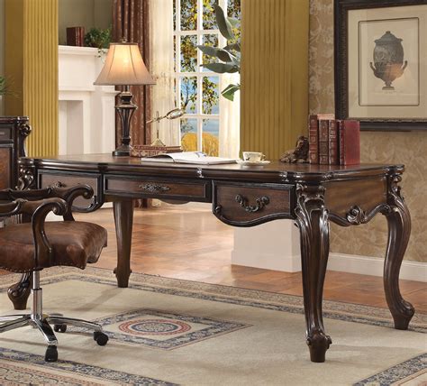 This desk is the best choice for a small apartment, which doesn't take. Versailles Traditional Cherry Oak Scrolled Trim Cabriole ...