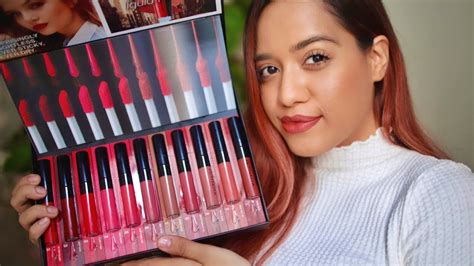 Maybelline Sensational Liquid Matte Swatches And Review Youtube
