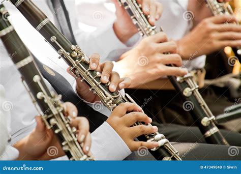 Classical Musician Clarinet Playing Stock Photo Image Of Playing