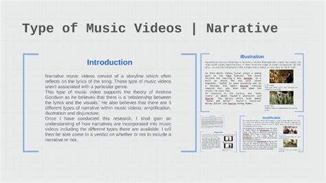 Type Of Music Videos Narrative By Lauren Shiels