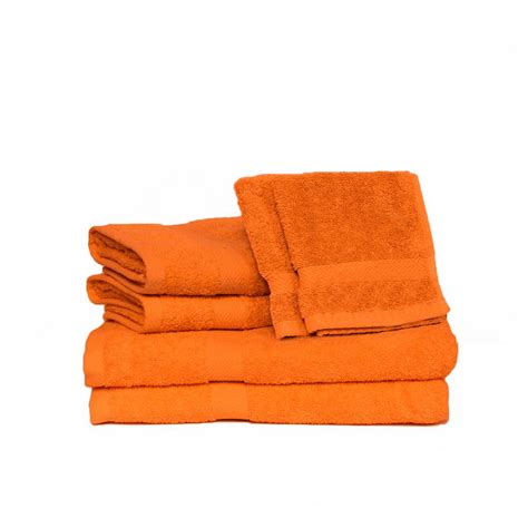 Browse our great low prices & discounts on the best orange bath towels. Espalma Deluxe 6-Piece Cotton Terry Bath Towel Set in ...