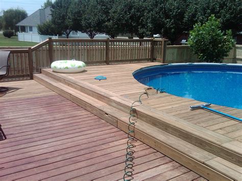 Gorgeous 25 Design Of Above Ground Swimming Pools With Wooden Decks