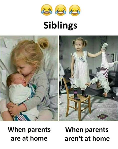 Funny brother and sister quotes. Siblings | Funny baby quotes, Siblings funny, Funny baby memes