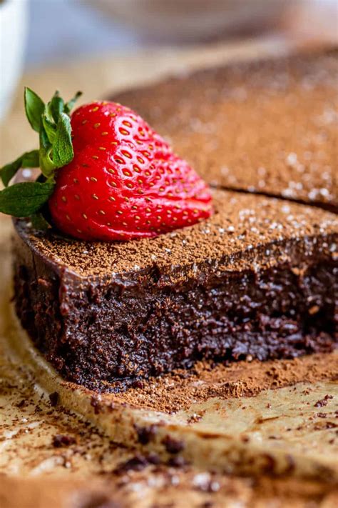 Flourless Chocolate Cake With Ganache The Food Charlatan