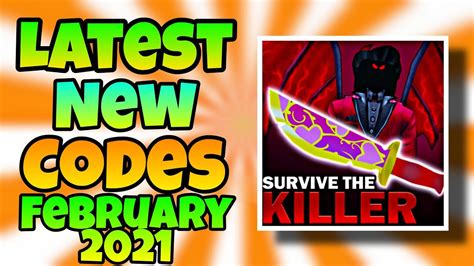 Yes, the following survie the killer codes will not only help you make a lot of money but also give you a nice boost. *VALENTINE'S UPDATE* New Codes in Survive the Killer ...