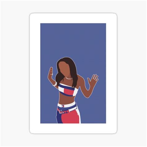 Aaliyah Sticker For Sale By Barneyrobble Redbubble