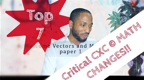 Mathematics syllabus / course outline. TOP 7 CRITICAL CHANGES TO CXC© CSEC© MATHS - Syllabus and ...