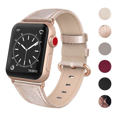 Laffav compatible with apple watch band 40mm 38mm iwatch se & series 6 & series 5 4 3 2 1 for women men, classic leopard, s/m. Apple Watch Bands Gold: Amazon.com