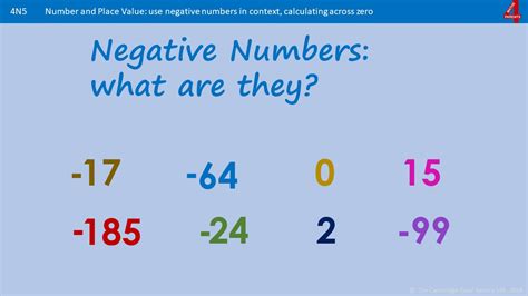 How To Use Negative Numbers