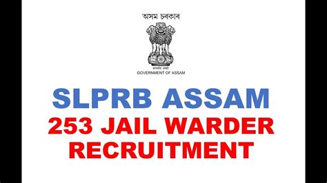 SLPRB Assam Jail Warder Recruitment YouTube
