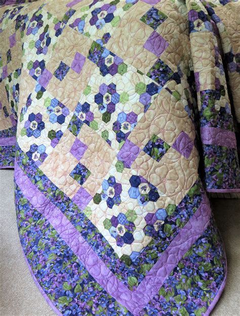 Handmade Quilt For Sale Purple Quilt Queen Size Quilt King Etsy