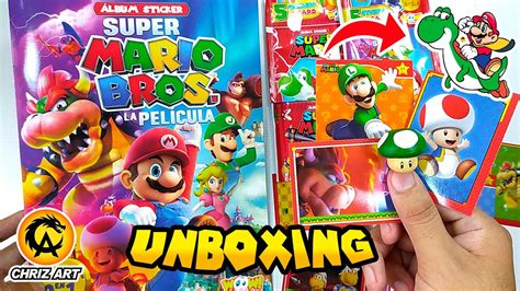 😱 Llegó El Álbum Mario Bros La Película 2023 Unboxing Completo Apertura Paquetes Chriz Art