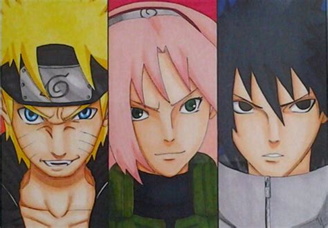 Team 7 Naruto Sakura Sasuke Tessah13dessin