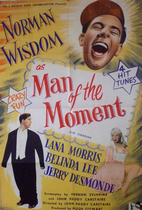 Man Of The Moment 1955 Original British Stone Litho 1 Sheet Poster
