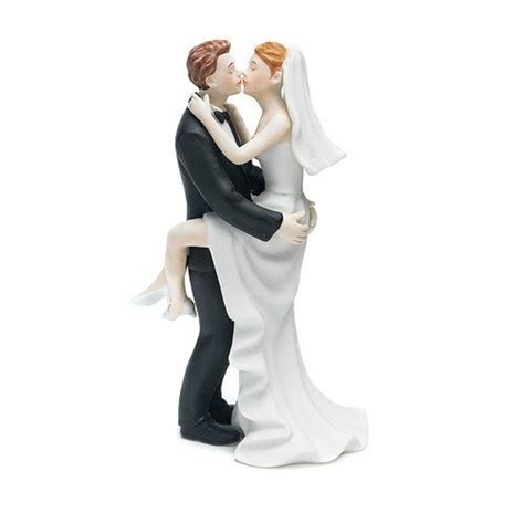 Kissing Couple Wedding Cake Topper With Custom Hair Colors Etsy