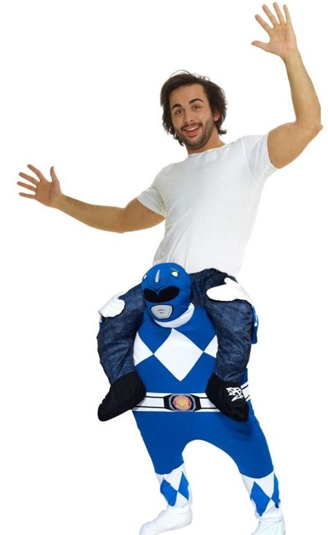 Piggyback Blue Power Ranger Adult Costume