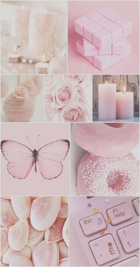 Blush Pink Light Pink Aesthetic Wallpaper