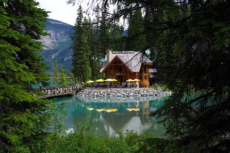 Sie wollen ein haus in kanada kaufen? Fonds d'ecran Canada Lac Parc Maison Ponts Emerald lake ...