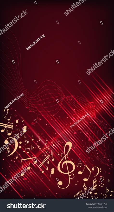 Illustration Abstract Background Music Notes Stock Illustration