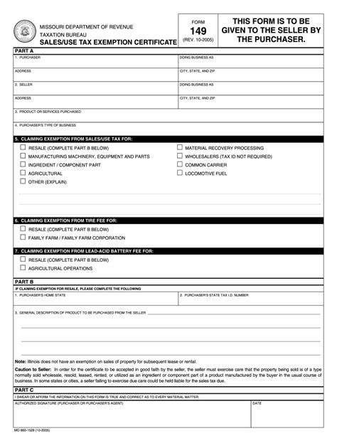 Missouri Form 149 Fill Out And Sign Printable Pdf Template Signnow