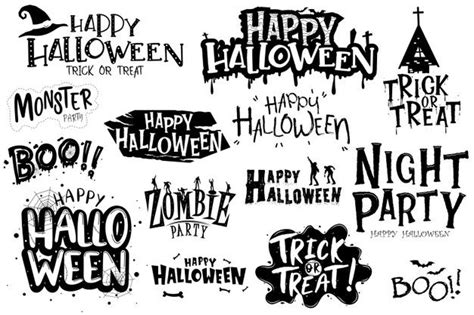 Free Vector Happy Halloween Lettering Halloween Letters Halloween