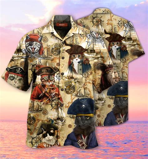 Get ready to be the hit of every pool party and beach barbecue from here to hawaii with. Pirate Cat Hawaiian Shirt - TAGOTEE • LeeSilk - Shop ...