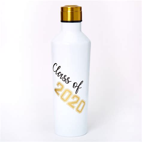 Class Of 2020 Water Bottle White Icing Us
