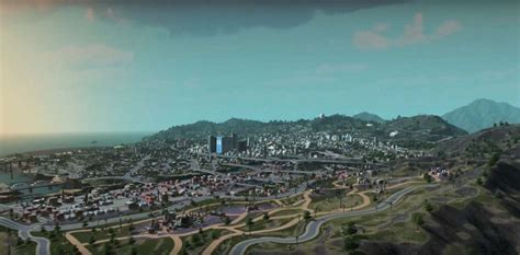 Gta V Los Santos Map Recreated In A Game Called City Skylines City