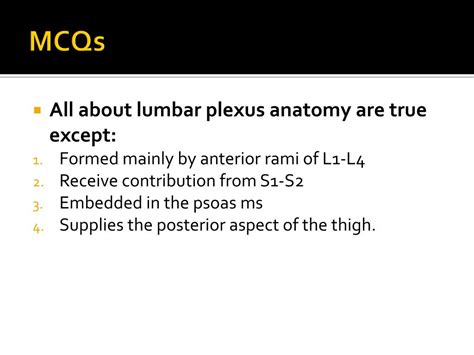 Ppt Lumbar Plexus Block And Femoral Nerve Block Powerpoint Presentation