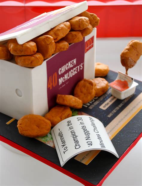 Macca's have launched the 50 piece chicken mcnuggets sharebox. Celebrate with Cake!: McDonald's Chicken McNuggets Cake