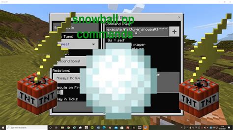 Over Powered Snowball Command Bedrock Command Series Im Starting