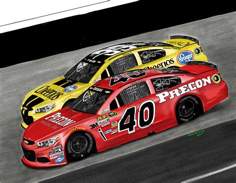 Nascar had it posted yesterday 1pm edt sunday on fox locals. Hillman racing sprint cup 2015 precon marine Painting by ...