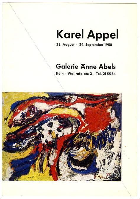 Karel Appel By Karel Appel Sandberg Très Bon Pas De Couverture 1958 Edition Originale
