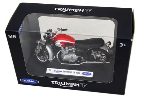 Welly Diecast Officially Licenced 118 Scale Motorbike Model ~ Triumph