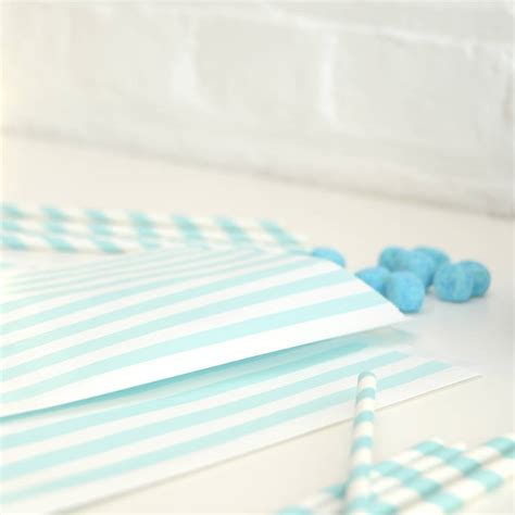 Striped Paper Party Bags By Peach Blossom