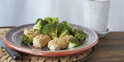 Sesame Encrusted Tofu With Spicy Broccoli