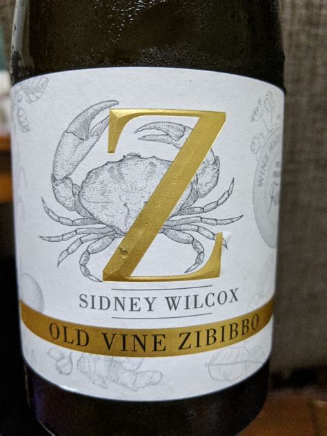 Sidney Wilcox Old Vine Zibibboシドニー・ウィルコックス Vinica 無料のワインアプリ