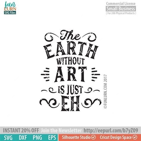 The Earth Without Art Is Just Eh Craftroom Sign Craft Quote Etsy
