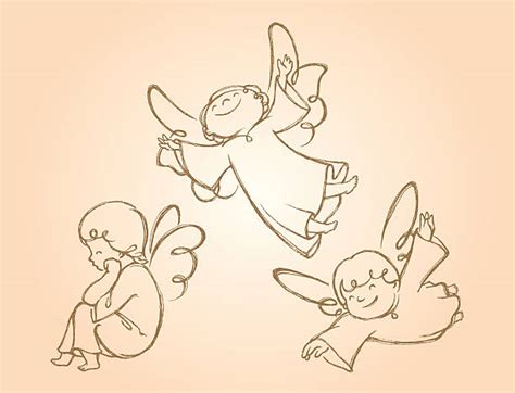 All the best baby angel drawing 34+ collected on this page. Baby Angel Illustrations, Royalty-Free Vector Graphics ...