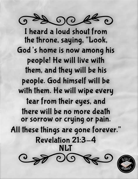 Revelation 213 4 Nlt Eternal Life Picture Bible Verses