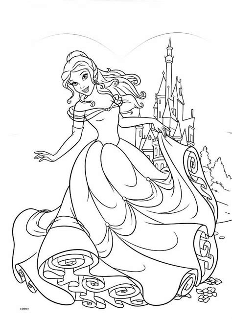 Kleurplaat Disney Prinsessen Belle Kleurplaten Images And Photos Finder
