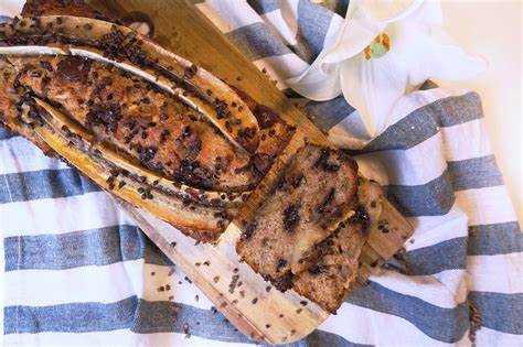 Диета черен шоколад Бананов хляб с черен шоколад | Ellie Бананов хляб с черен шоколад | Ellie Диета черен шоколад