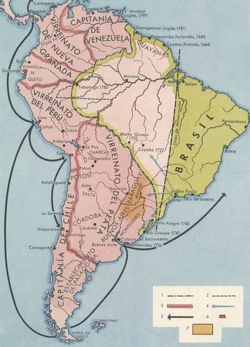 Mapa antiguo de América del Sur; mapa antigo da América do… | Flickr