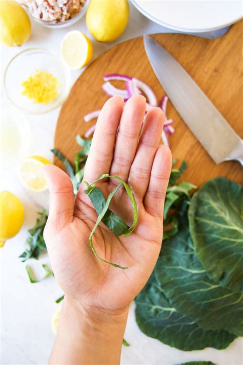 The nutrients and fiber in collard greens can aid digestion and muscle movement, improve the skin, enhance sleep. Collard Greens Pasta | Brazilian Kitchen Abroad
