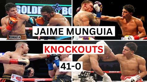 Jaime Munguia 41 0 Knockouts And Highlights Youtube