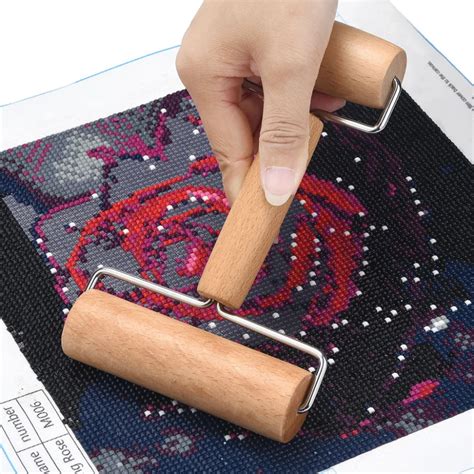 2019 New Diy 5d Diamond Painting Tool Double Head Wooden Roller Adult